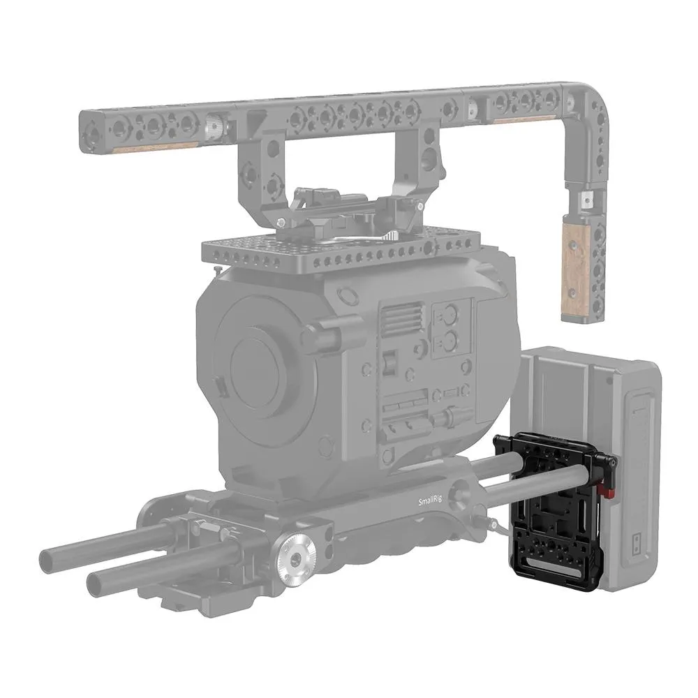 SmallRig V-Lock Battery Plate with 15mm LWS Rod Clamp