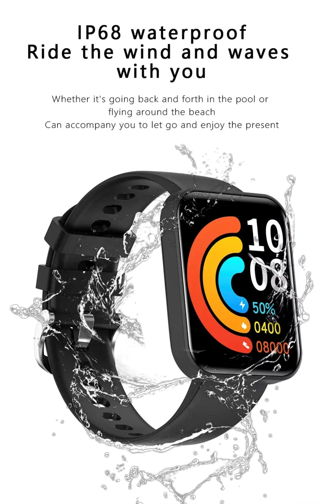 SMARTOBY 1,69 Inch HD Silver Extra Straps Availible