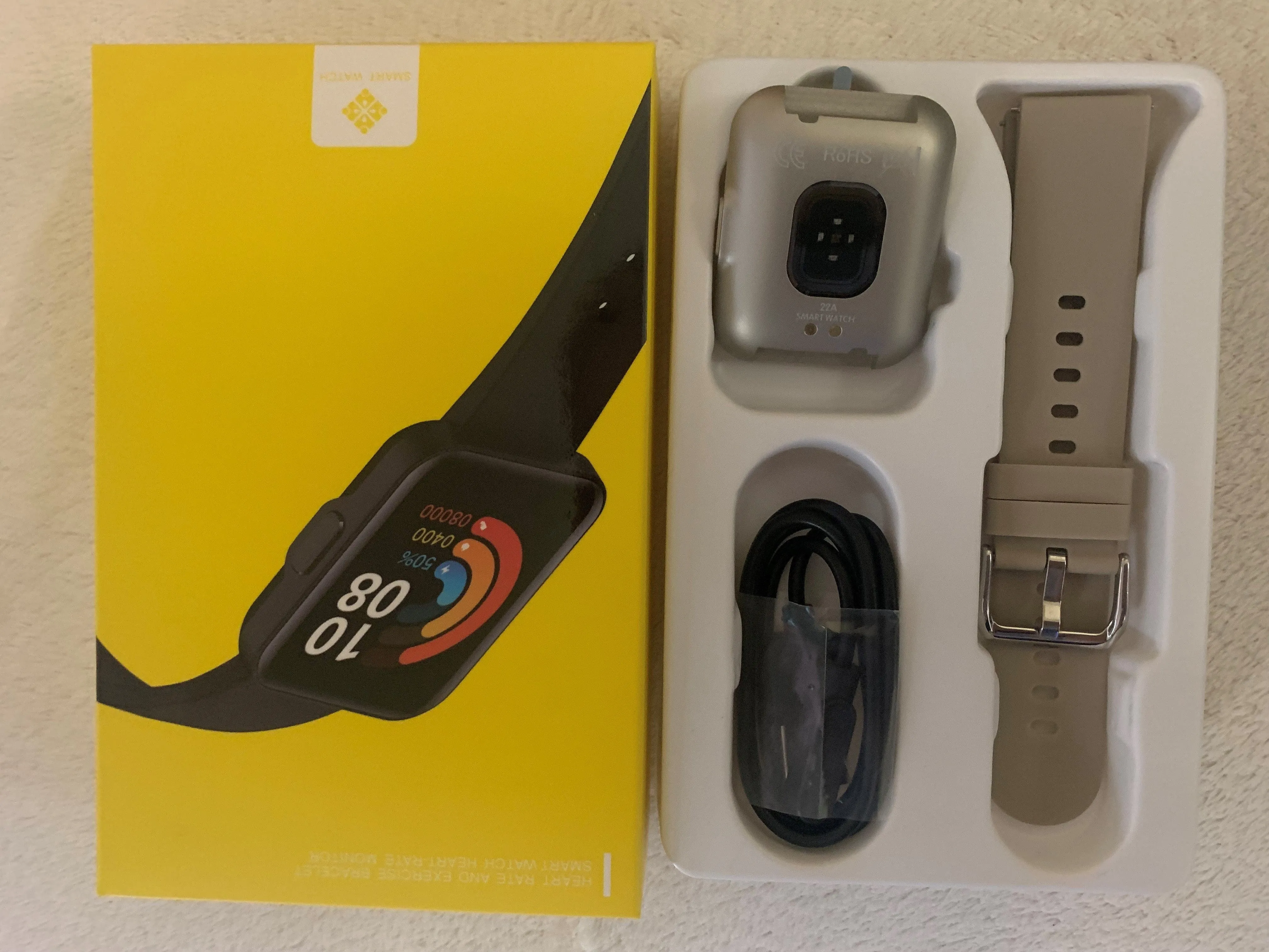SMARTOBY 1,69 Inch HD Silver Extra Straps Availible