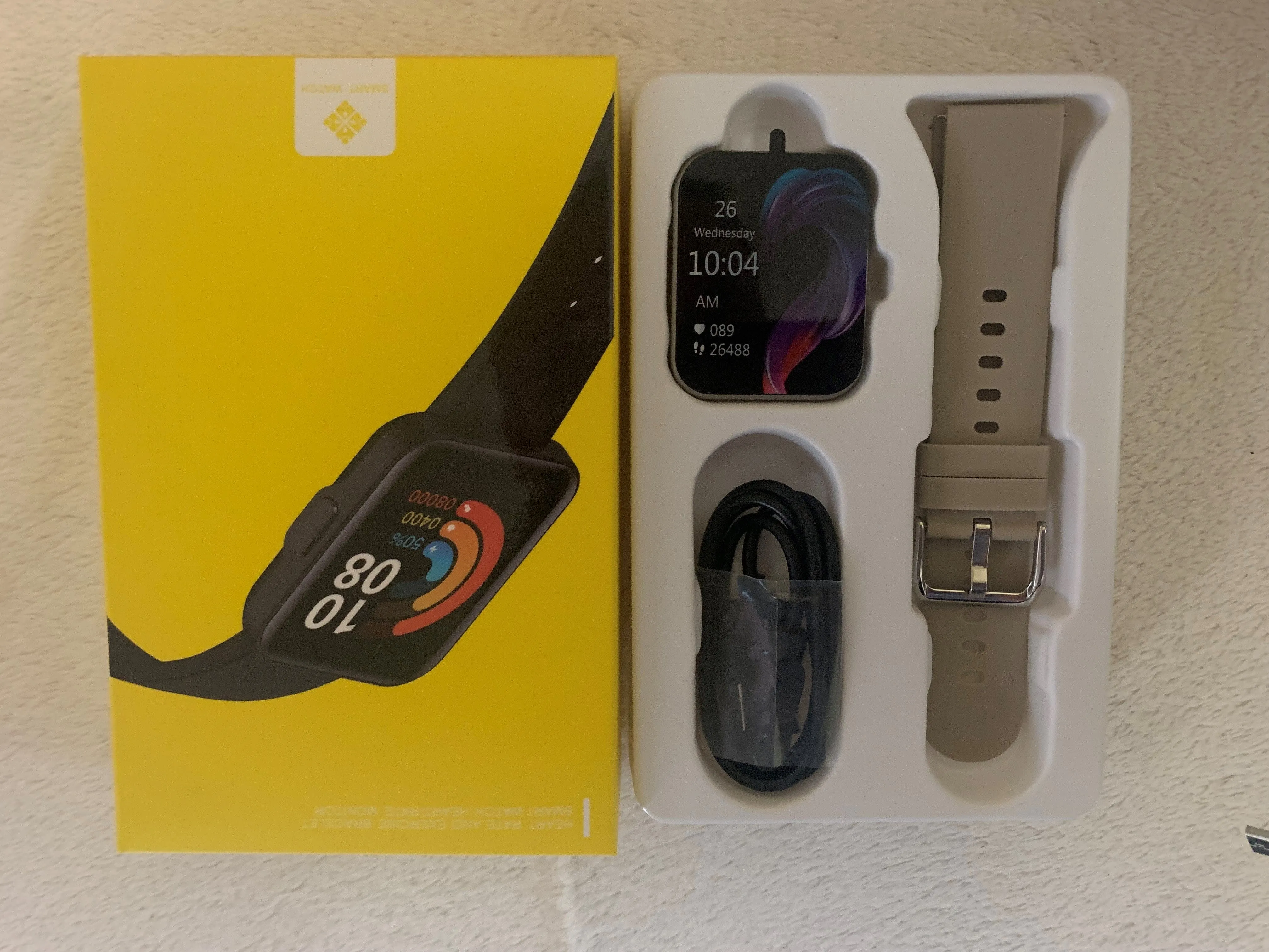 SMARTOBY 1,69 Inch HD Silver Extra Straps Availible