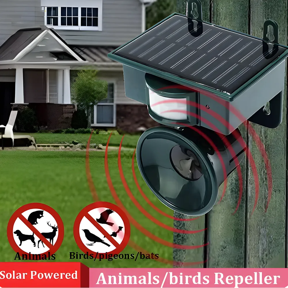Solar Pest Repeller Ultrasonic Motion Sensor P24-7-1
