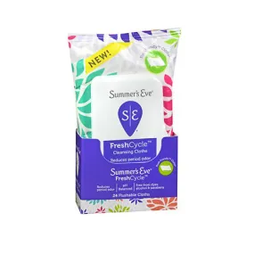 Summer's Eve Freshcycle Cleansing Cloths 24 Each By Summers Eve