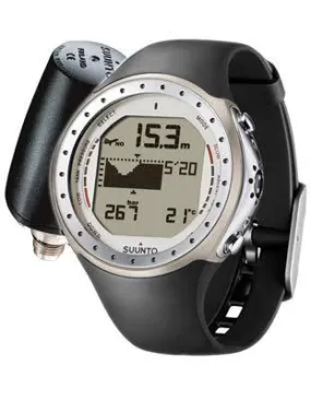 Suunto D9 Dive Computer w/ Transmitter - Positive Display - Black Rubber Strap