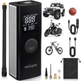 Tire Inflator Air Compressor Pump Cordless Battery Powered