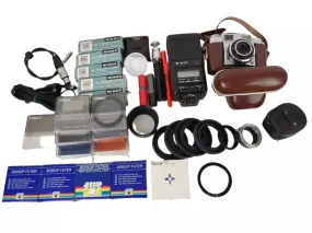 Zeiss Ikon Contina Camera Vintage Accessories Bundle Filters Flash Slide Frames